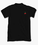 Cherry Skull Drip Embroidered Mens T-Shirt - - Riot Society