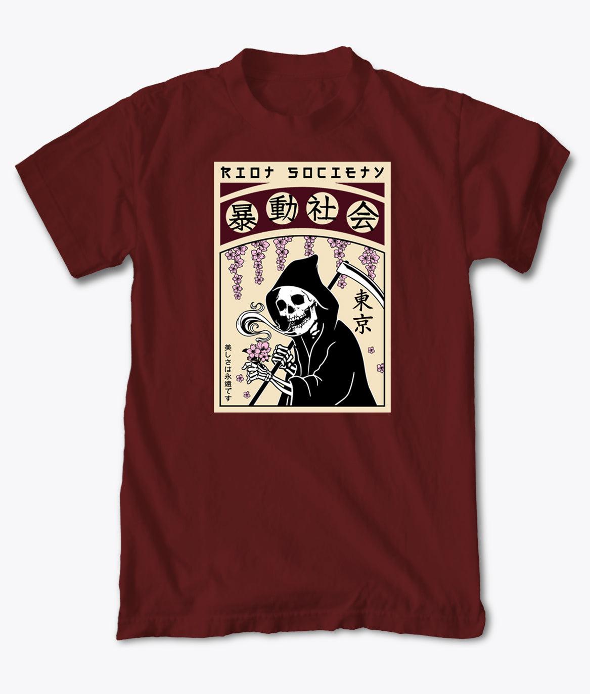 Reaper Flower Garden Mens T-Shirt - - Riot Society