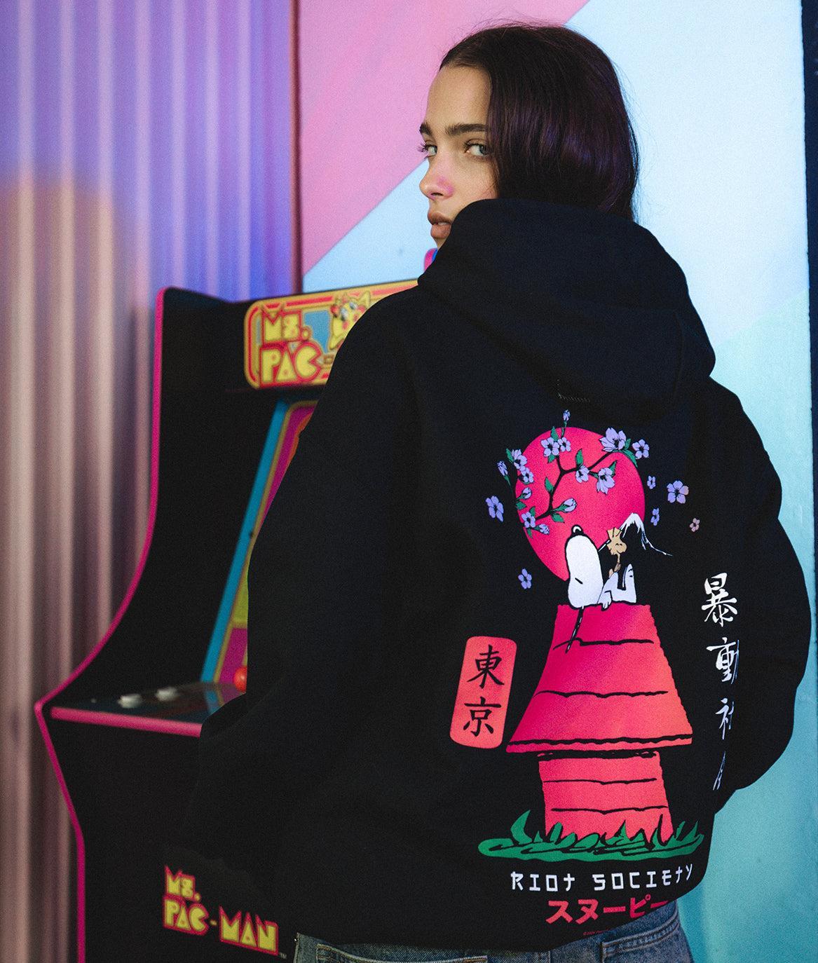 Peanuts Snoopy Doghouse Japan Womens Hoodie - - Riot Society