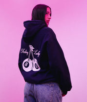 Cherries 8 Ball Feeling Lucky Womens Hoodie - - Riot Society