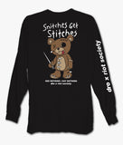 Dro x Riot Society Snitches Get Stitches Womens Long Sleeve Tee - - Riot Society