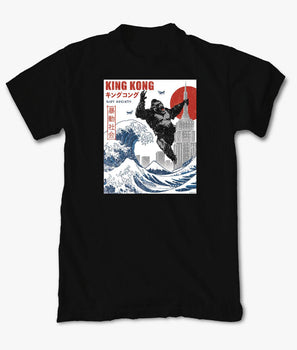 King Kong Great Wave Mens T-Shirt - - Riot Society