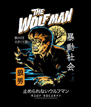 The Wolf Man Kanji Boys Tee - - Riot Society