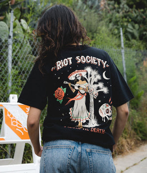 Fiesta Til Death Skull Womens Tee - - Riot Society