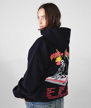 Reaper DJ End of the World Tour Womens Hoodie - - Riot Society