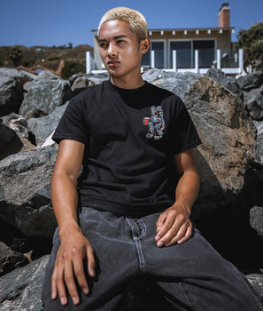 Tropical Palms Bear Mens T-Shirt Sale - - Riot Society