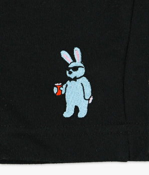 Bad Bunny Embroidered Unisex Fleece Shorts - - Riot Society