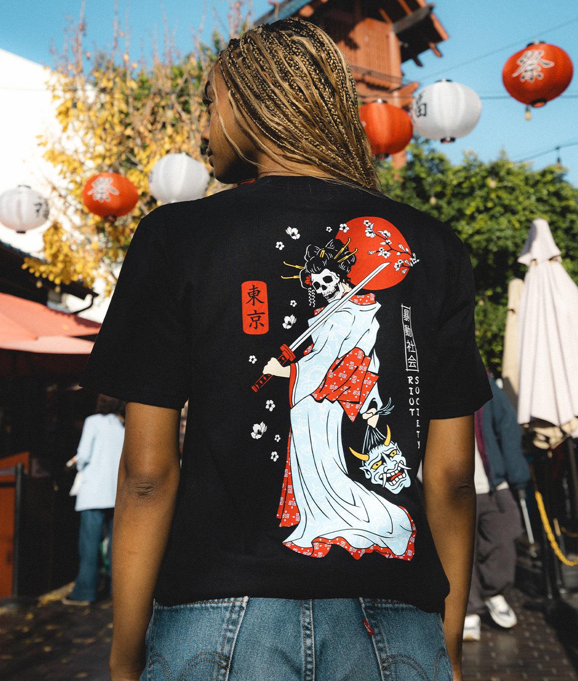 Geisha Samurai Womens Tee - - Riot Society