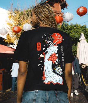 Geisha Samurai Womens Tee - - Riot Society