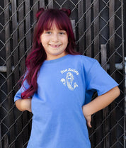 Always Be yourself Mermaid Girls Tee - Iris Blue - - Riot Society