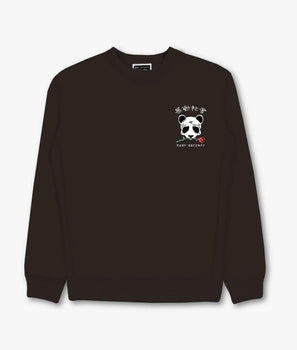 Panda Rose Skull Tattoo Mens Crewneck Sweatshirt - - Riot Society