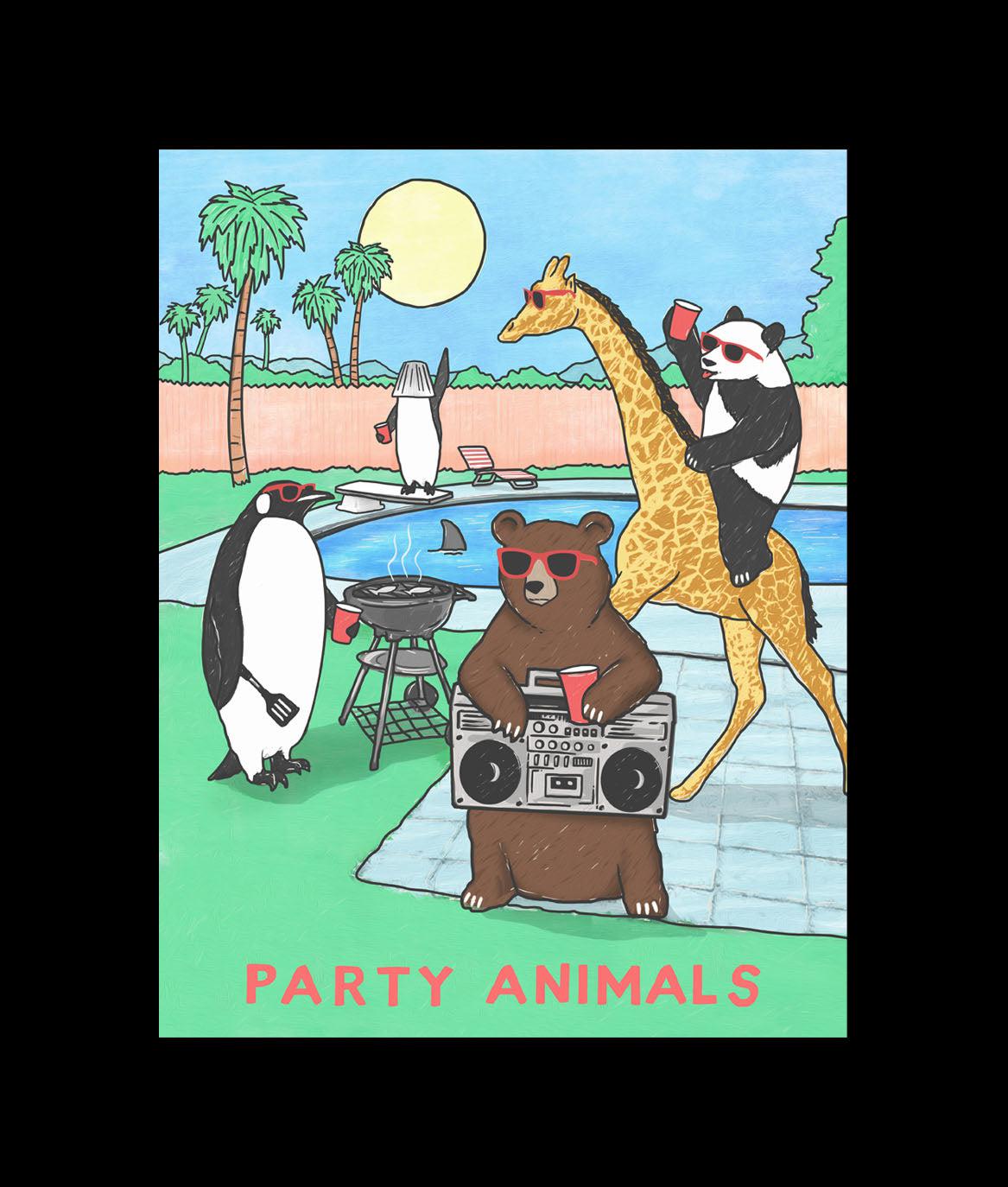 Party Animals Womens Tee - - Riot Society