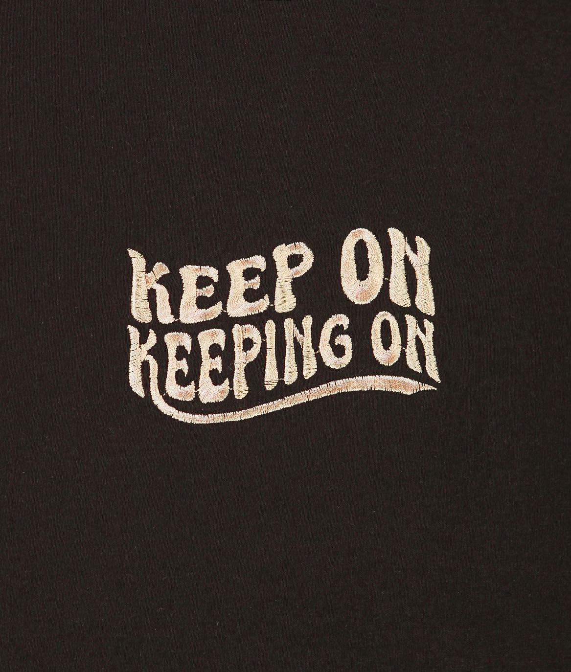 Keep On Keeping On Embroidered Womens Tee - - Riot Society