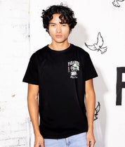 Skeleton Flamingo Paradise Beach Club Mens T-Shirt - - Riot Society