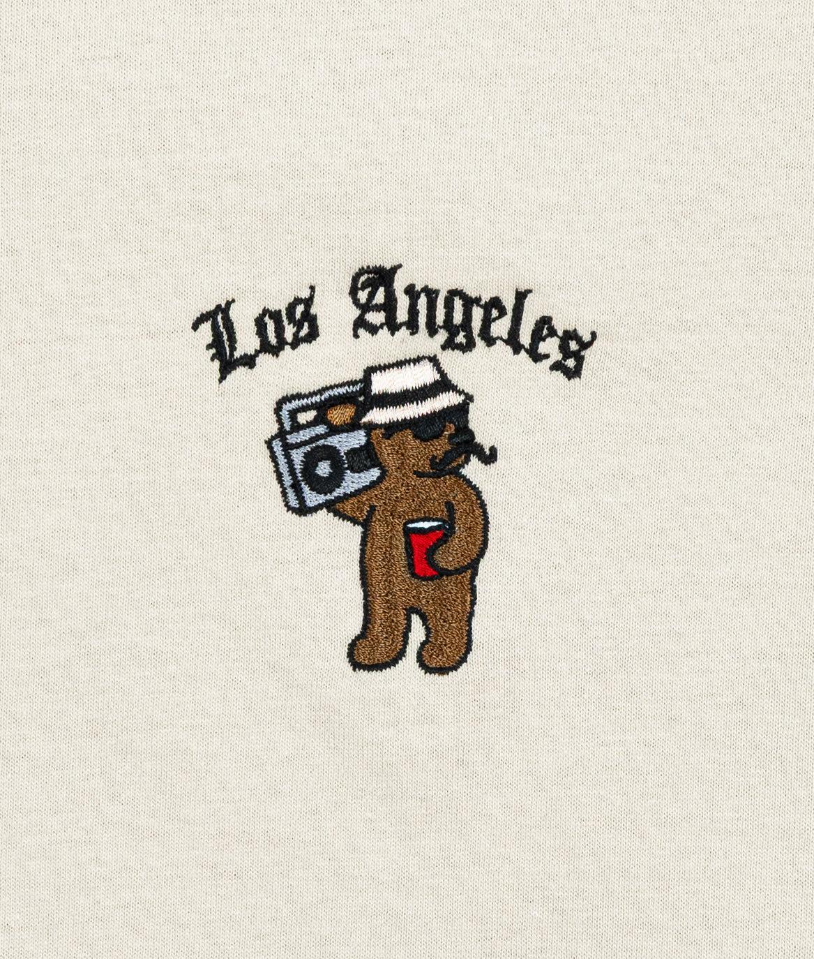 LA OG Riot Bear Embroidered Mens T-Shirt - - Riot Society