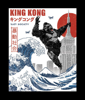 King Kong Great Wave Womens Tee - - Riot Society