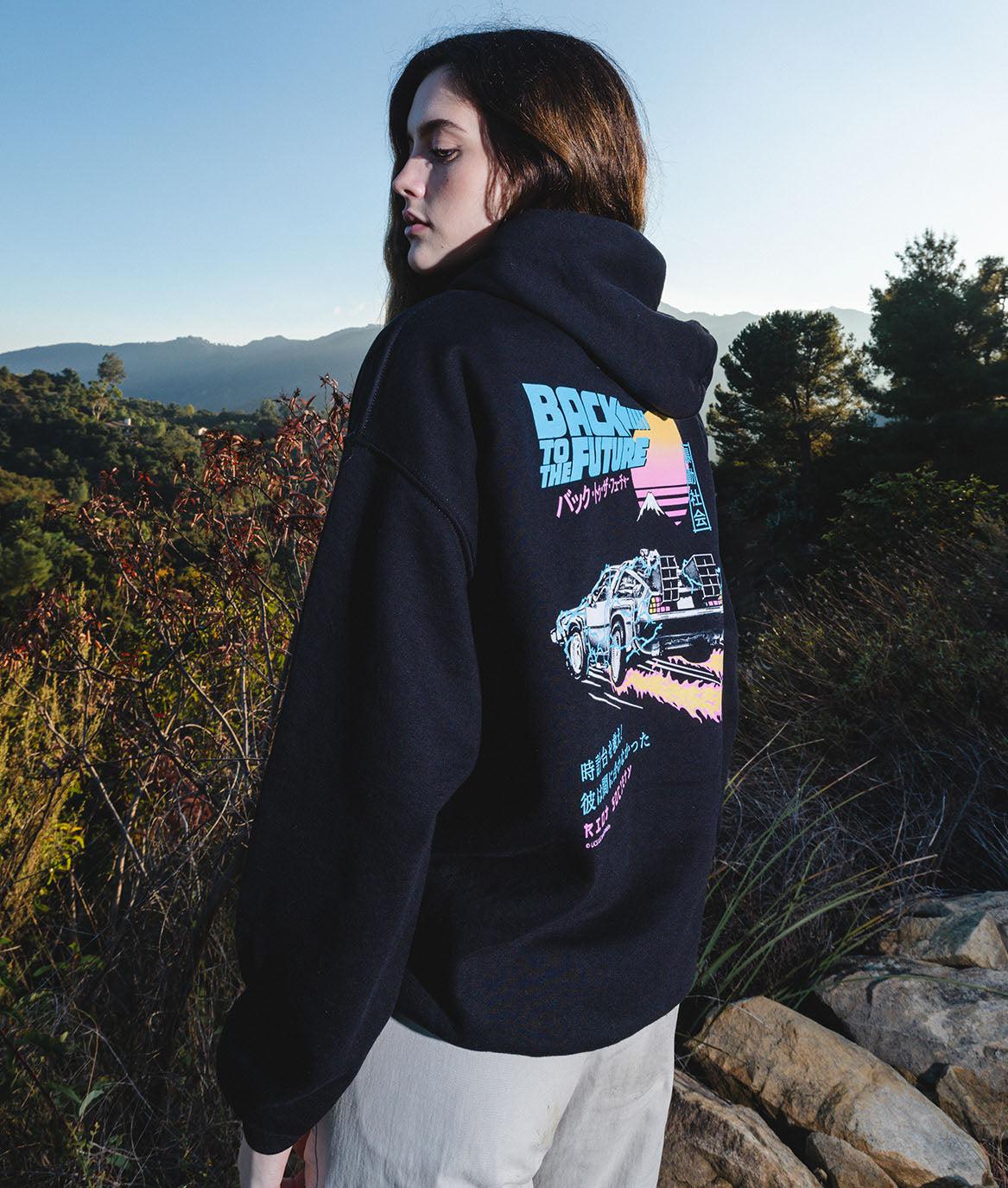 Back to the Future Kanji Womens Hoodie - - Riot Society