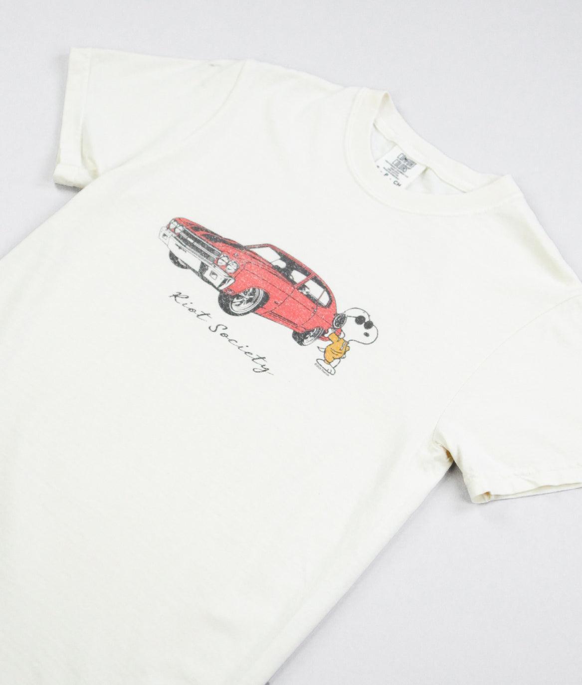 Peanuts Snoopy Classic Car Boyfriend Tee - - Riot Society