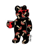 Mushroom Bear Mens T-Shirt Sale - - Riot Society