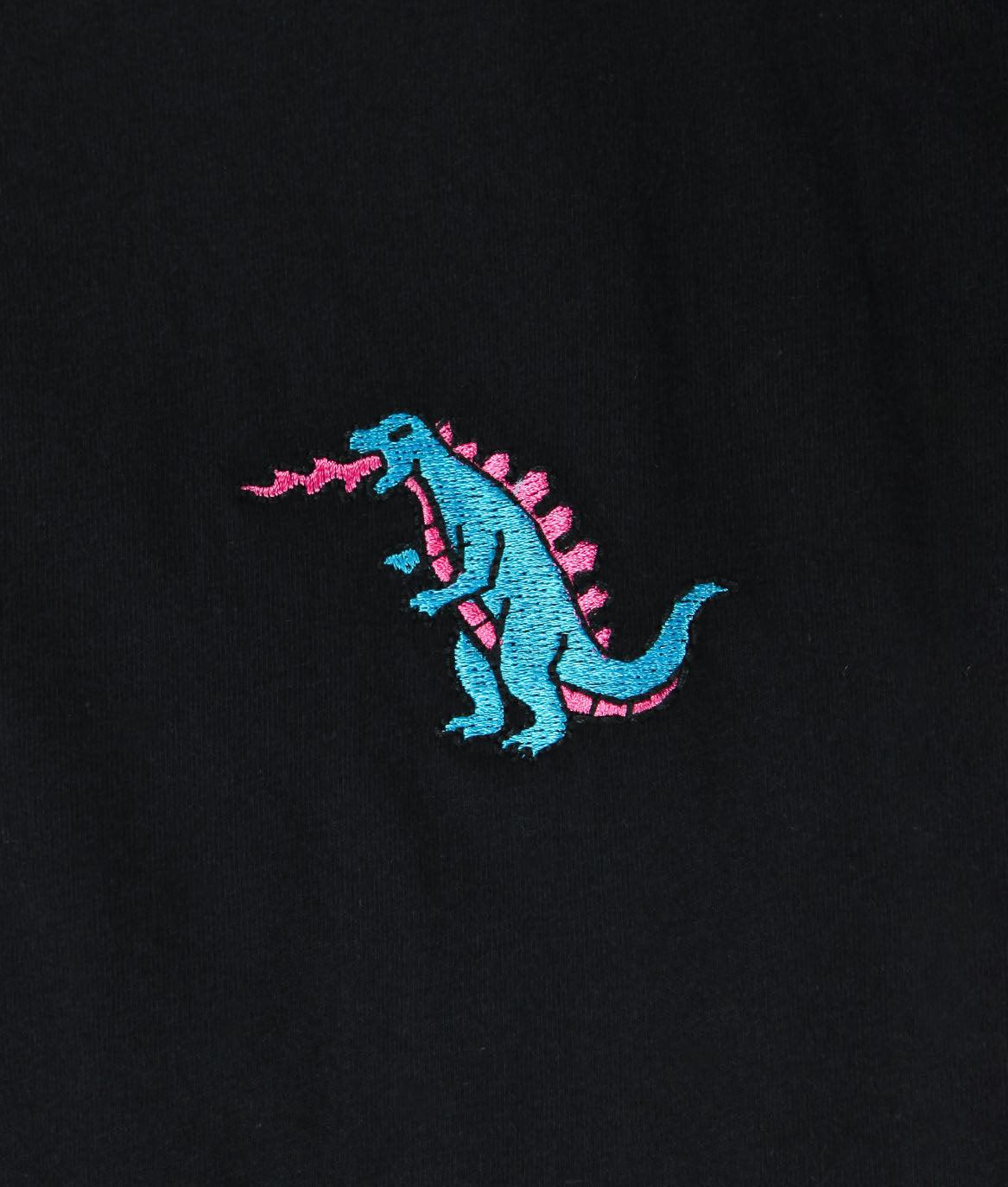 Godzilla Kaiju Embroidered Mens T-Shirt - - Riot Society