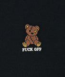 Fuck Off Teddy Bear Embroidered Mens T-Shirt - - Riot Society