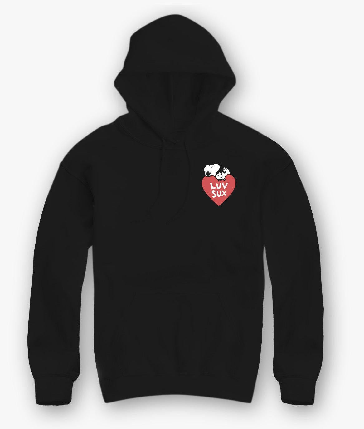 Peanuts Snoopy Luv Sux Mens Hoodie - - Riot Society