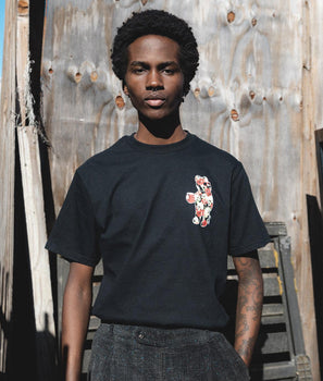 Skull Rose Bear Mens T-Shirt - - Riot Society