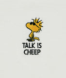 Peanuts Woodstock Talk is Cheep Embroidered Boyfriend Tee Sale - - Riot Society