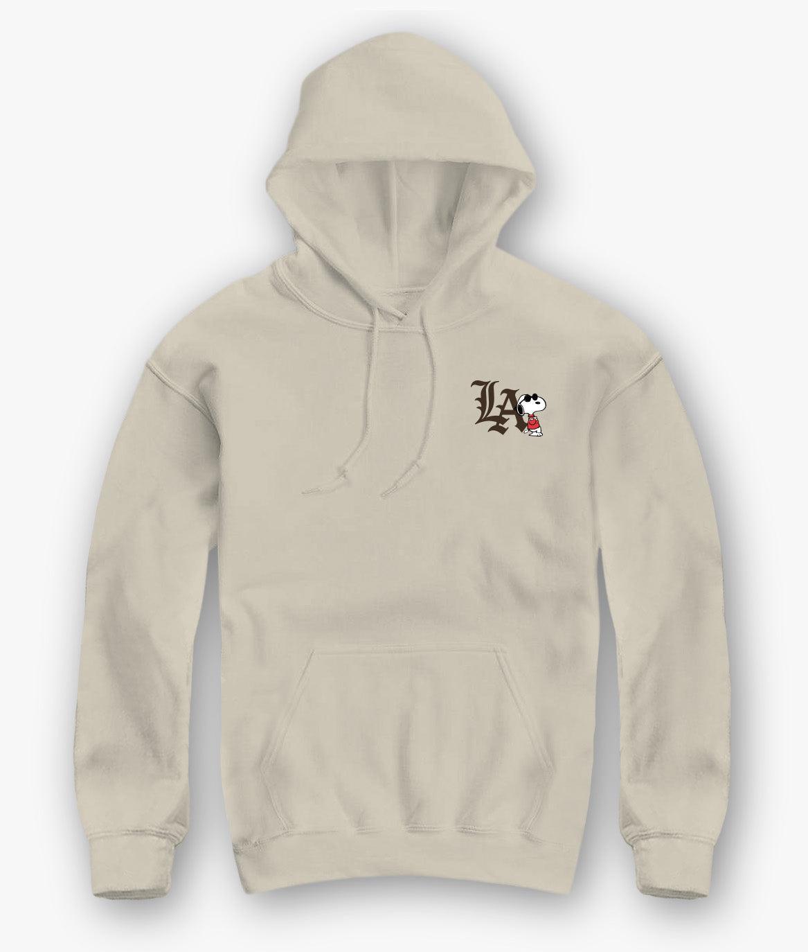 Peanuts Snoopy LA Chill Embroidered Mens Hoodie - - Riot Society