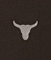 Bull Skull Embroidered Mens T-Shirt - - Riot Society