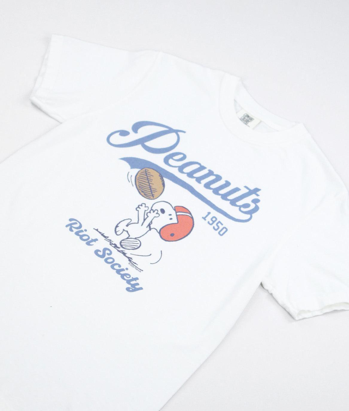 Peanuts Snoopy Football Boyfriend Tee - - Riot Society