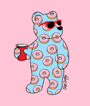 Donut Bear Mens T-Shirt Sale - - Riot Society