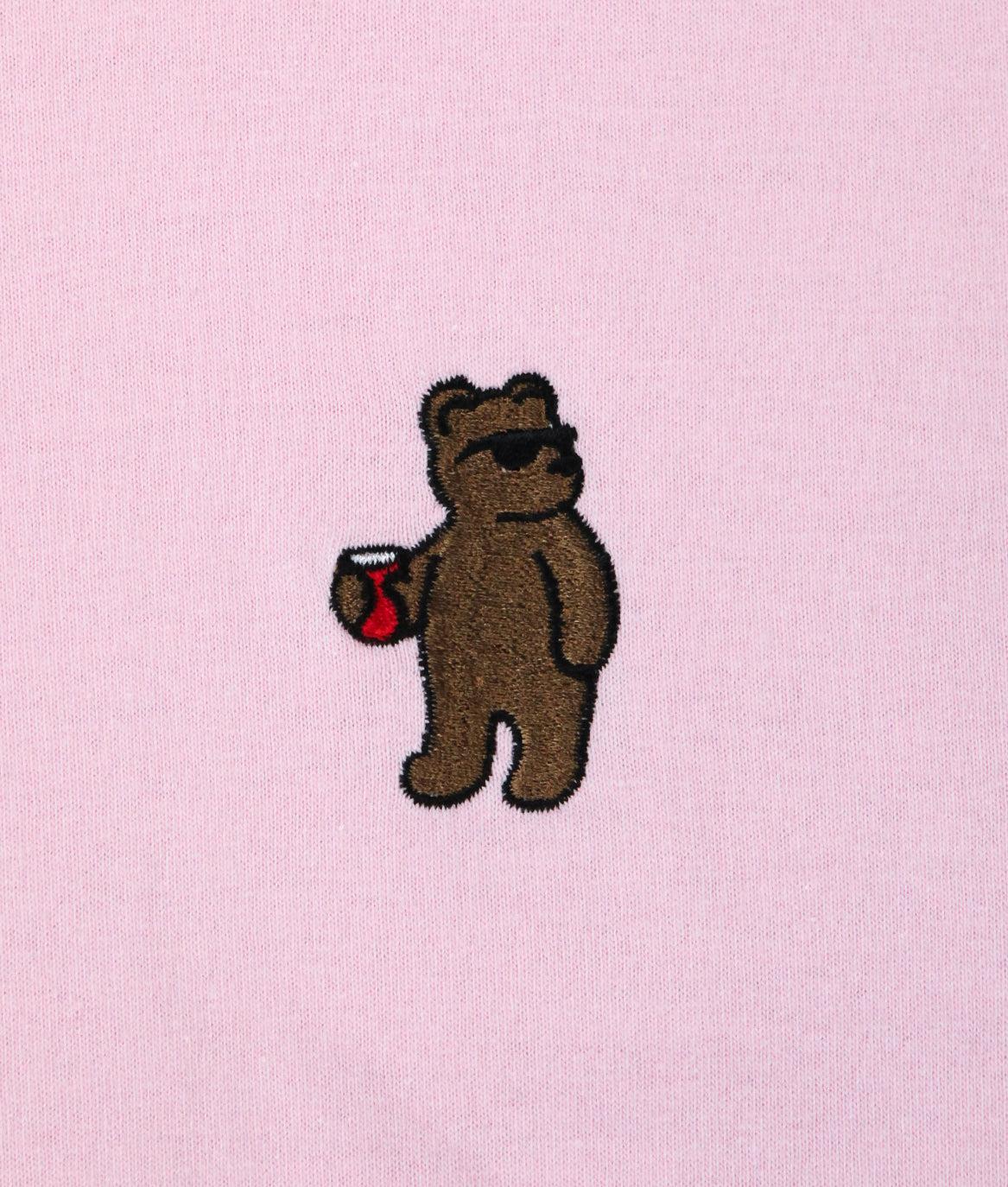 Riot Bear Embroidered Womens Tee - - Riot Society