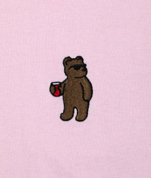 Riot Bear Embroidered Womens Tee - - Riot Society