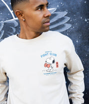Peanuts Snoopy's Fight Club Mens Long Sleeve T-Shirt - - Riot Society