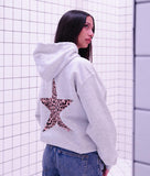 Leopard Star Womens Hoodie - - Riot Society