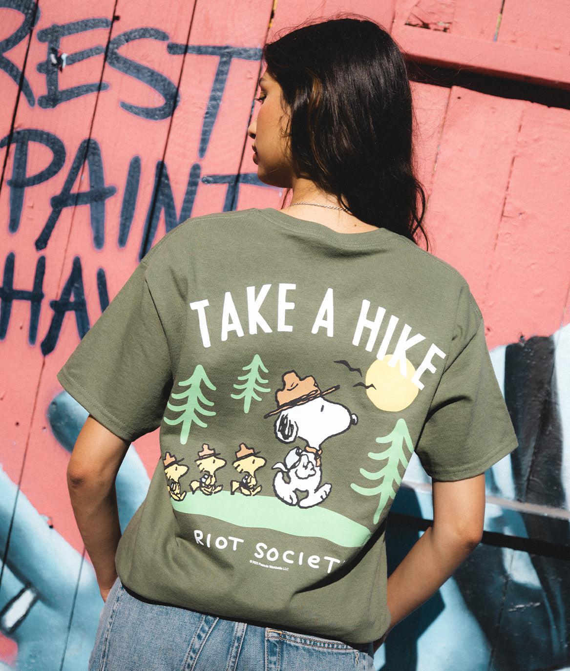 Peanuts Snoopy Take a Hike Womens Tee - - Riot Society