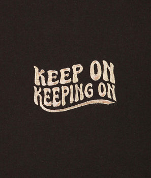 Keep On Keeping On Embroidered Mens T-Shirt - - Riot Society