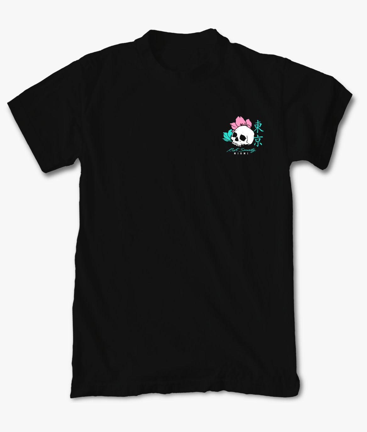 Flamingo Tattoo Kanji Mens T-shirt - - Riot Society
