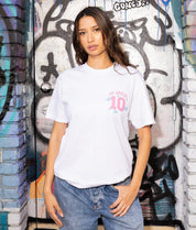 Los Angeles Butterfly Puff Boyfriend Tee - - Riot Society