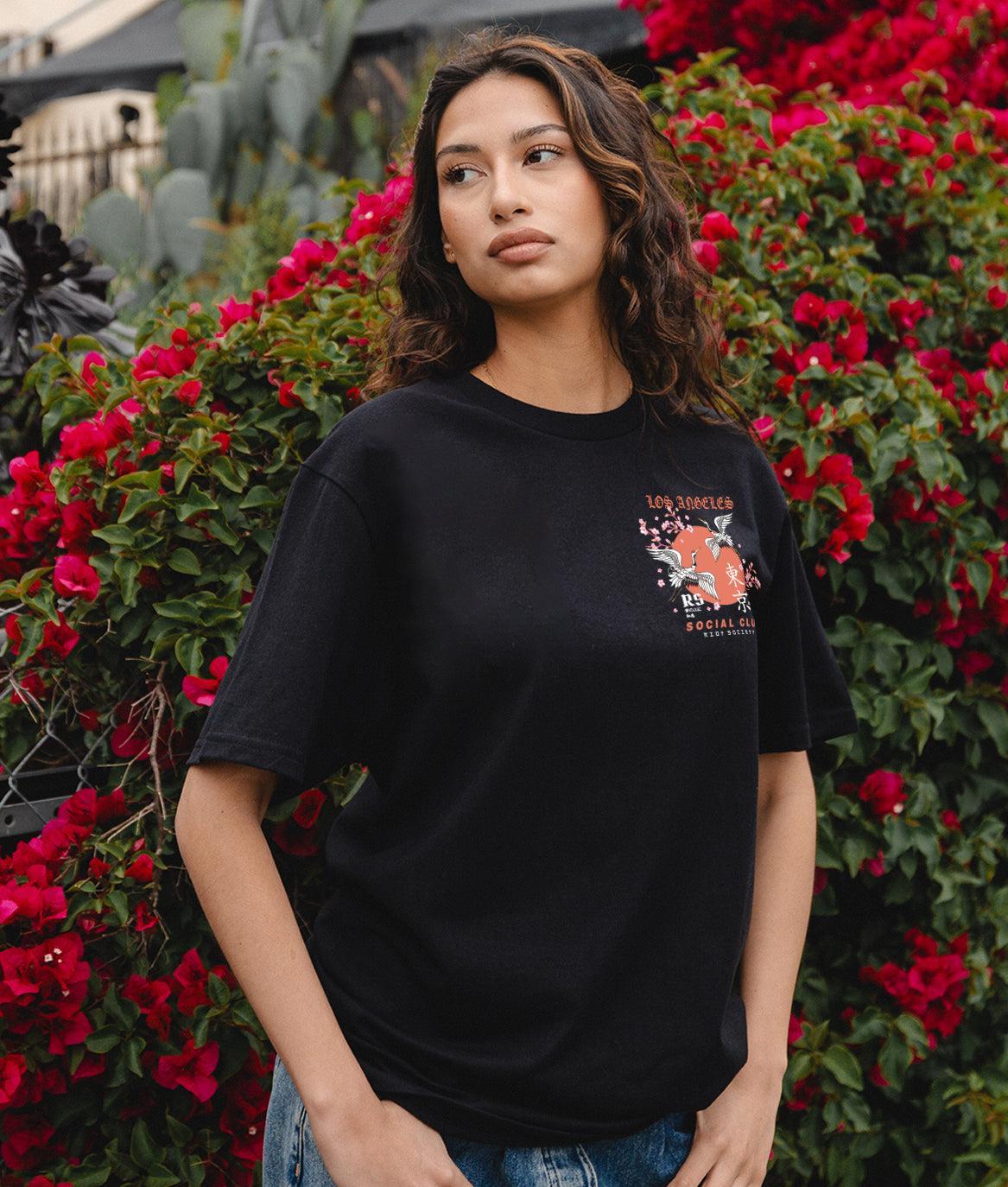 Los Angeles Cranes Social Club Womens Tee - - Riot Society