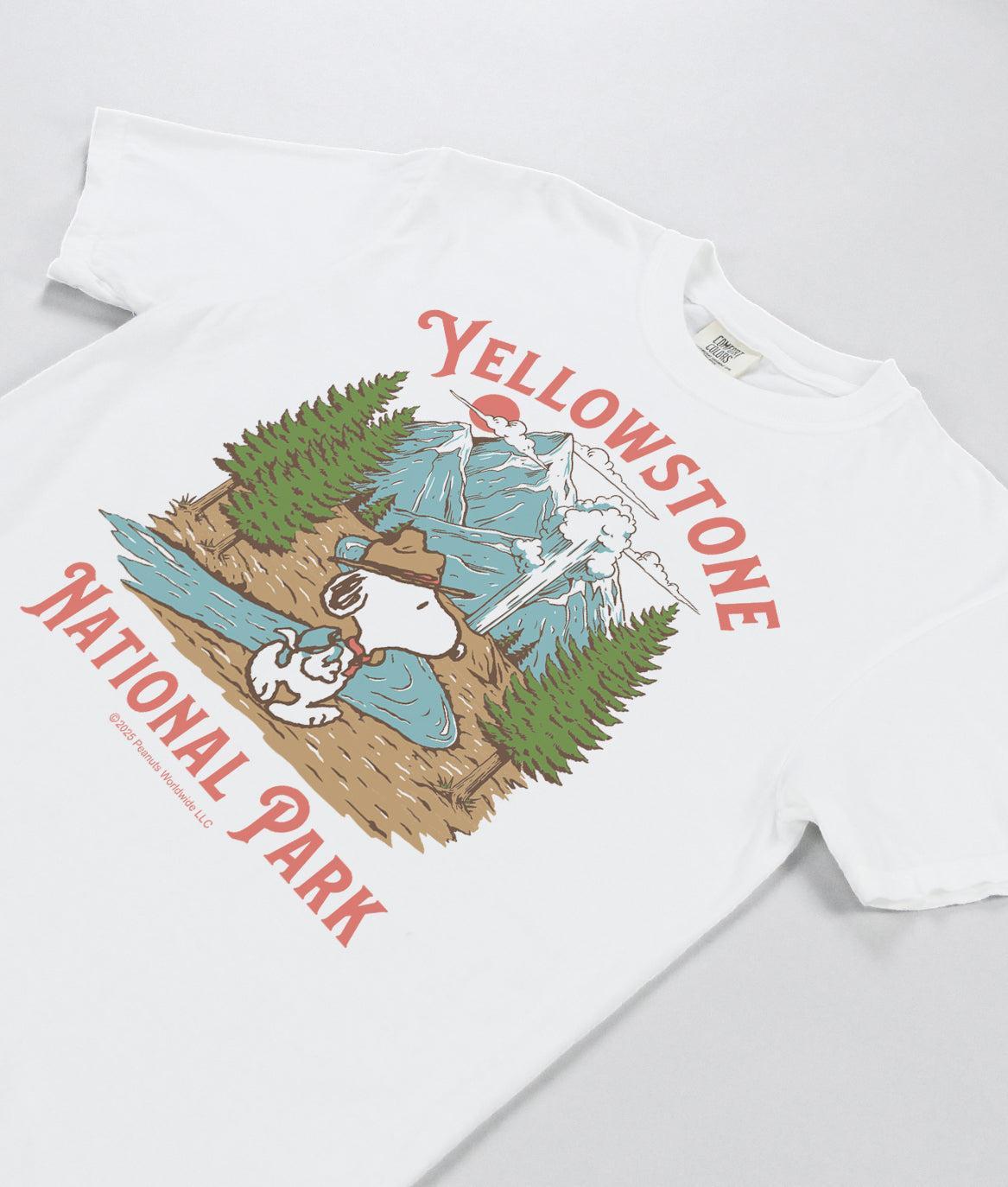 Peanuts Snoopy Yellowstone National Park Boyfriend Tee - - Riot Society
