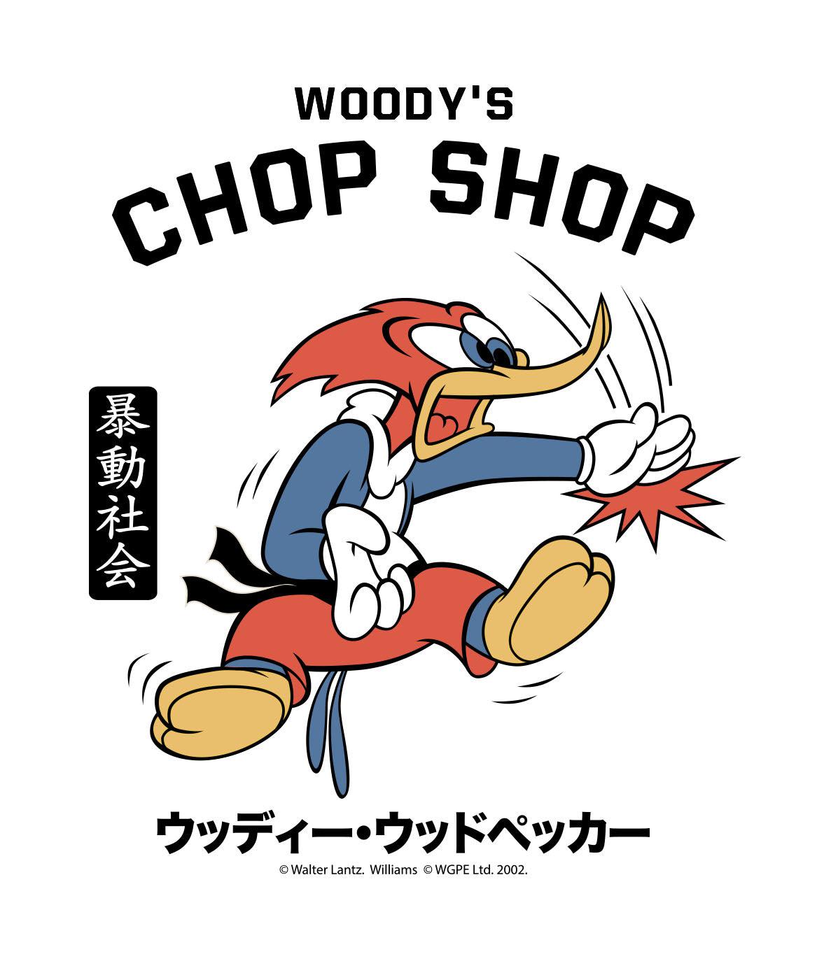 Woody Woodpecker's Chop Shop Boys Tee - - Riot Society