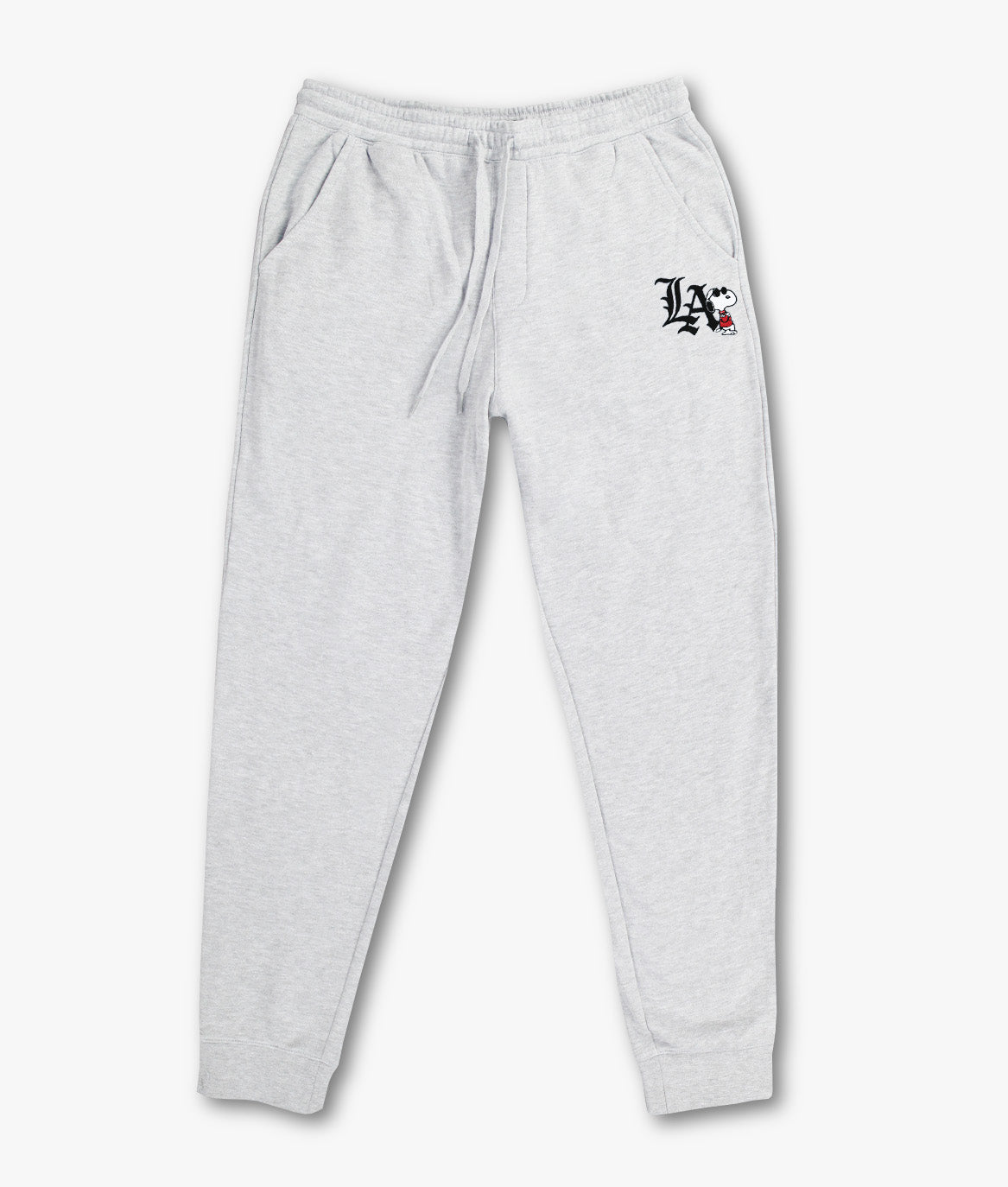 Peanuts Snoopy LA Chill Embroidered Mens Joggers - - Riot Society
