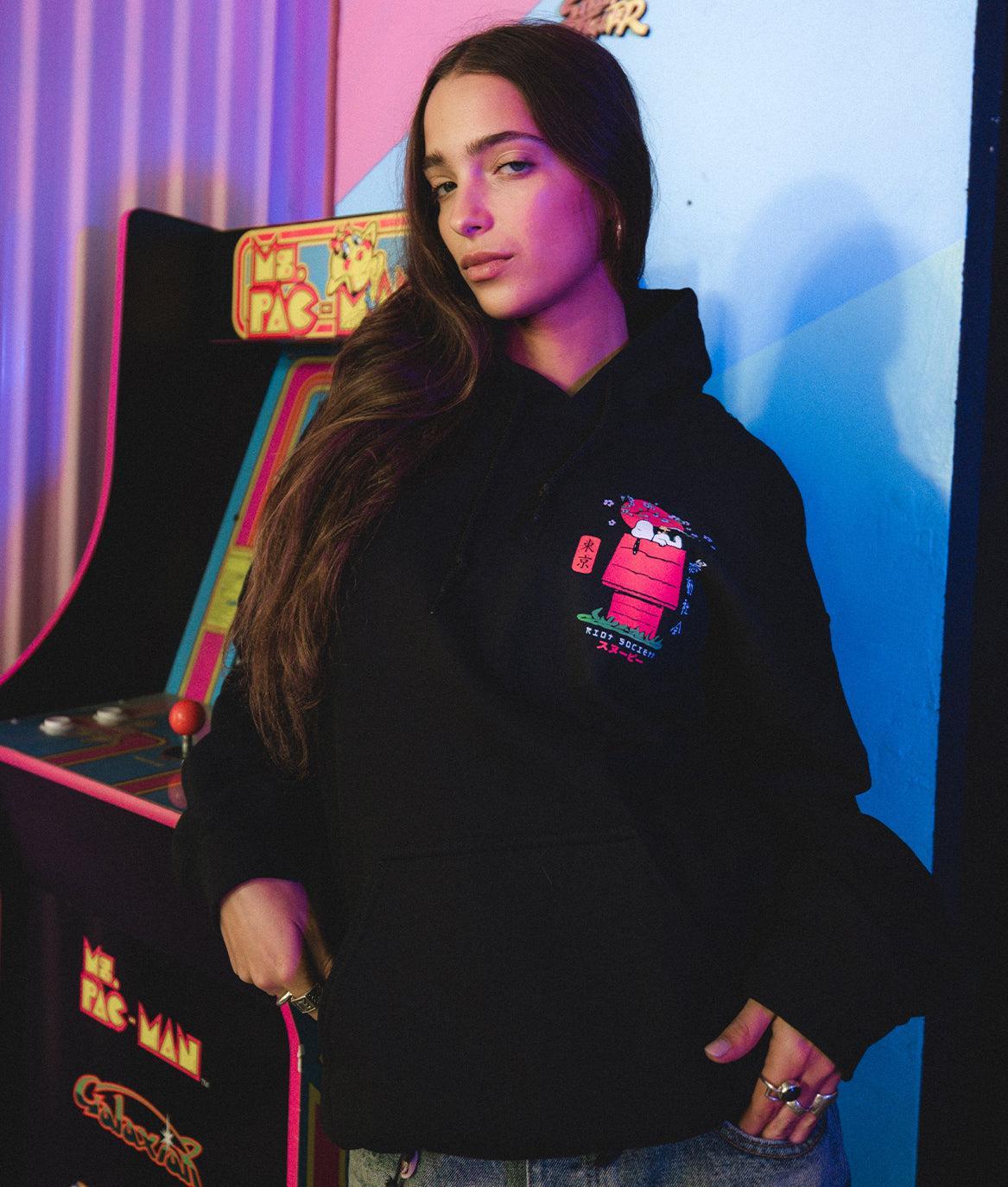 Peanuts Snoopy Doghouse Japan Womens Hoodie - - Riot Society