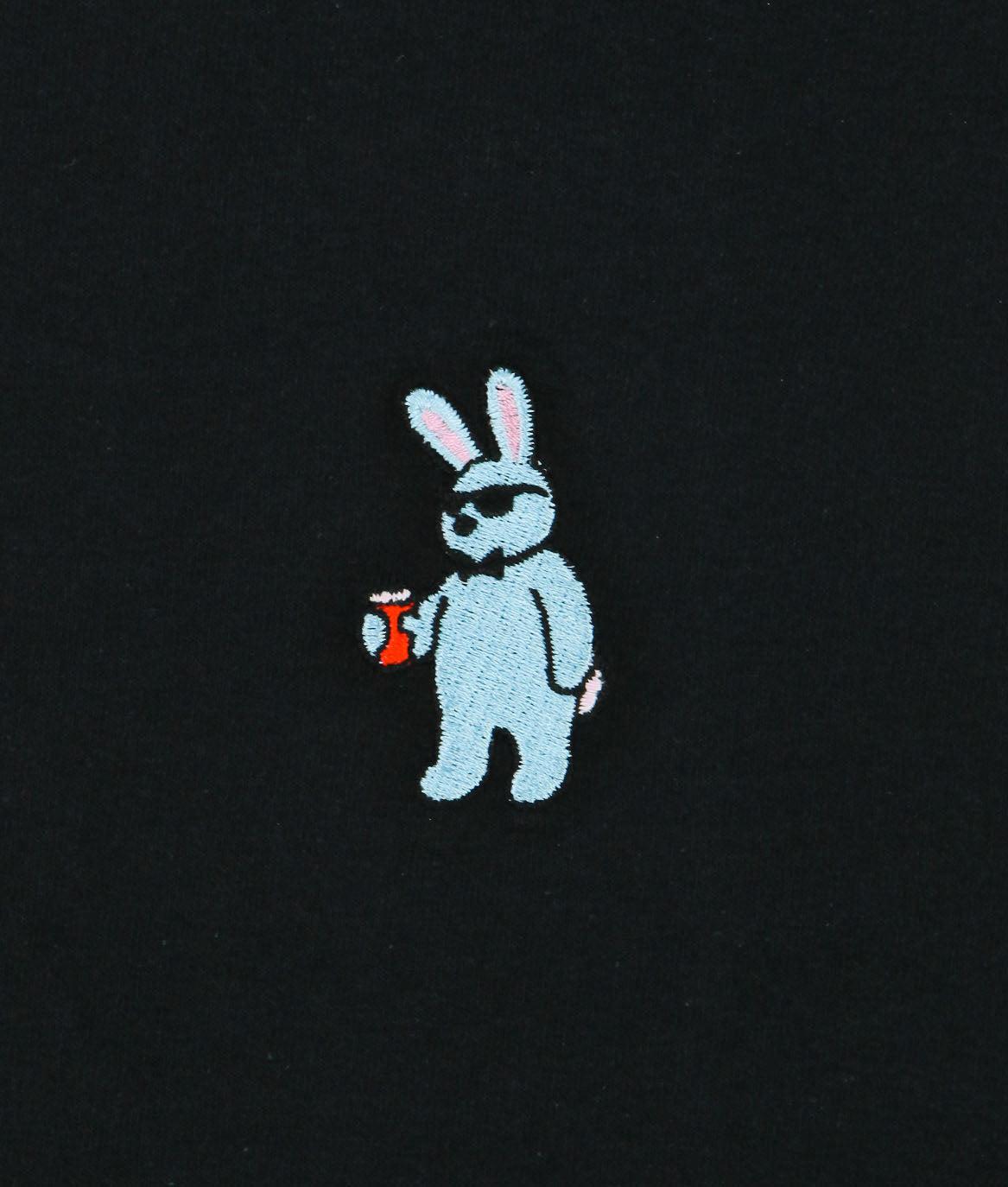 Bad Bunny Embroidered Mens T-Shirt - - Riot Society