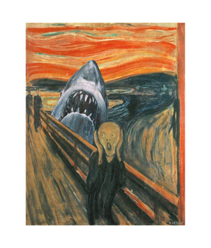 JAWS The Scream Mens T-Shirt - - Riot Society