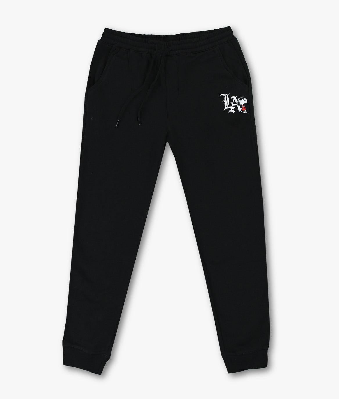 Peanuts Snoopy LA Chill Embroidered Unisex Joggers - - Riot Society