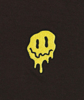 Happy Face Drip 2.0 Embroidered Mens Hoodie - - Riot Society