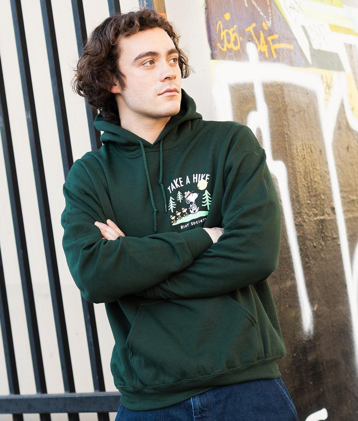 Peanuts Snoopy Take a Hike Mens Hoodie - - Riot Society